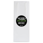 カスタムユニークキスお洒落、ミニマリストhershey® ワインギフトバッグ (正面)