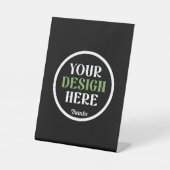 カスタムユニークキスお洒落、ミニマリストhershey® 台座サイン (正面)