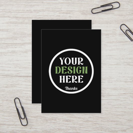 カスタムユニークキスお洒落、ミニマリストhershey® 名刺 (正面/裏面インサイチュ)