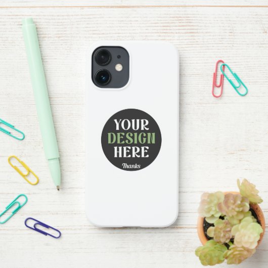 カスタムユニークキスお洒落、ミニマリストhershey® iPhoneケース (デスク上)