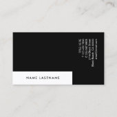 カスタムユニークシンプル白黒 名刺 (正面)