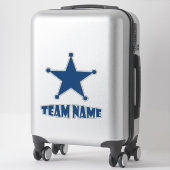 カスタムユニークパーソナライズされた星 シール (スーツケース)