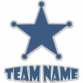 カスタムユニークパーソナライズされた星 シール (正面)