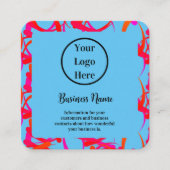 カスタムユニークモダン抽象芸術 スクエア名刺 (正面)