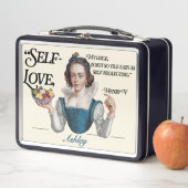 カスタムユニークヴィンテージエレガントセルフラブ引用文 メタルランチボックス (インサイチュ)