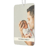 カスタムユニーク両側ファミリーフォトカー カーエアーフレッシュナー (左)