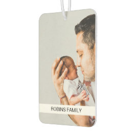 カスタムユニーク両側ファミリーフォトカー カーエアーフレッシュナー