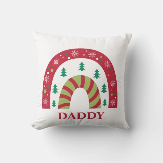 カスタムユニーク家族クリスマスボホレインボー クッション (正面)