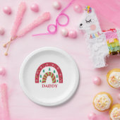 カスタムユニーク家族クリスマスボホレインボー ペーパープレート (パーティー)