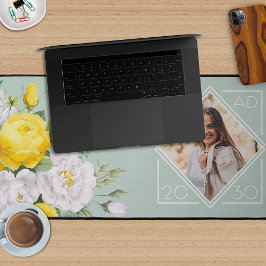 カスタムユニーク院写真記念フローラ デスクマット