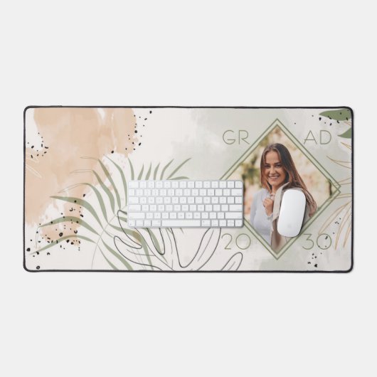 カスタムユニーク院経抽象芸術フローラ デスクマット (キーボード&マウス)