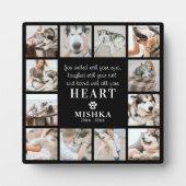 カスタムユニーク12ペットロス犬/猫 フォトプラーク (正面)