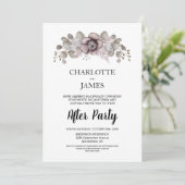 カスタムユーカリフローラの結婚後パーティー 招待状 (スタンド正面)