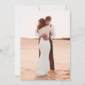 カスタムユーカリフローラの結婚後パーティー 招待状 (裏面)