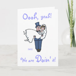 カスタムユーモアのある結婚式テンプレート 招待状