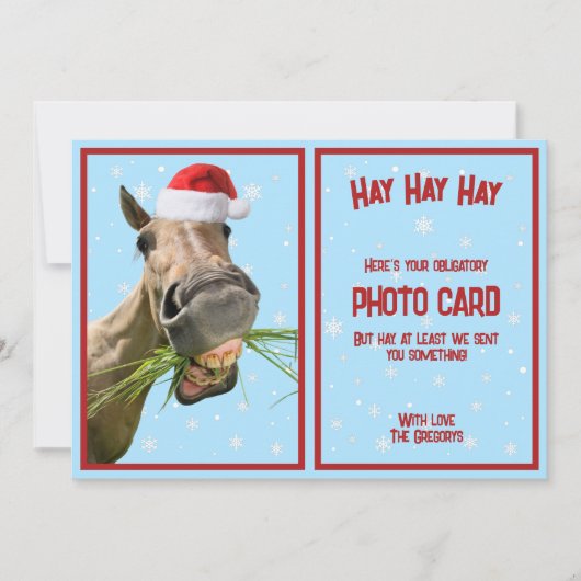 カスタムユーモア馬パンプレゼント写真 シーズンカード (正面)