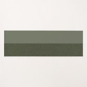 カスタムヨガマット – モスグリーンスプリットデザイン ヨガマット (正面(横))