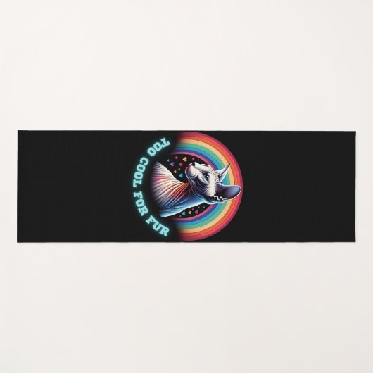 カスタムヨガマットSphynx猫クールも毛皮用 ヨガマット (正面(横))