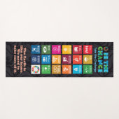 カスタムヨガマッパーソナライズされたトマインドフルネスヨガギア ヨガマット (正面(横))