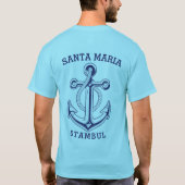 カスタムヨットの衣服 Tシャツ (裏面)