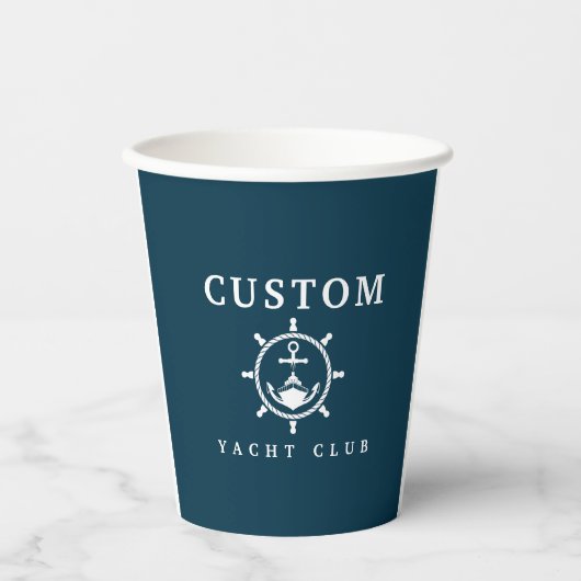カスタムヨットカップカスタムヨットギフト 紙コップ (正面)