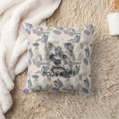 カスタムヨークシャーテリアポートレートピロー抽象芸術 クッション (ブランケット)