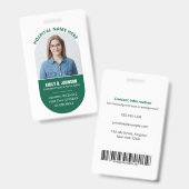 カスタムライセンス実用ナースLPN写真ロゴ バッジ (正面＆裏面)