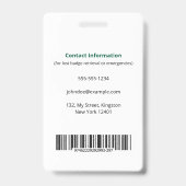 カスタムライセンス実用ナースLPN写真ロゴ バッジ (裏面)