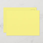 カスタムライトイエロー写真 – 完全標準 ポストカード (正面/裏面)