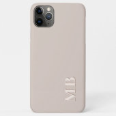 カスタムライトエクリュベージュ中立的なナチュラルクリーム Case-Mate iPhoneケース (裏面)