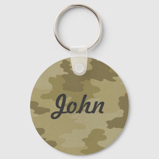 カスタムライトカモフラージキーチェーン キーホルダー (正面)
