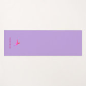 カスタムライトパープルハチドリ ヨガマット (正面(横))