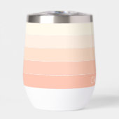 カスタムライトピーチコーラルオレンジストライプ色のパターン (正面)