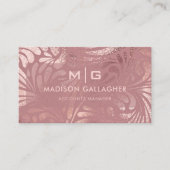 カスタムライトピーチピンクエステティックプロフェッショナル 名刺 (正面)