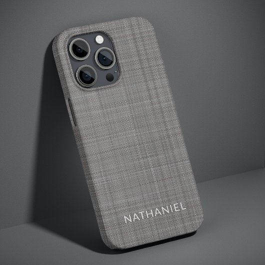 カスタムライトミディアムダークグレーカラー iPhoneケース