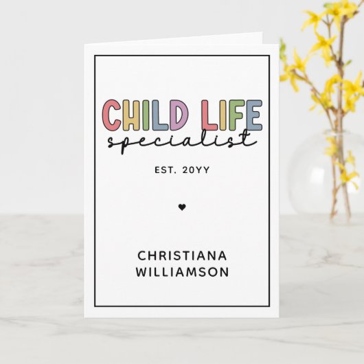 カスタムライフスペシャリストCCLSギフト カード (黄色い花)