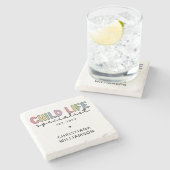 カスタムライフスペシャリストCCLSギフト ストーンコースター (横)