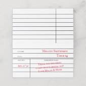 カスタムライブラリのチェックアウトカードテーブルのシーティングカード ロイヤリティカード (外部開封)