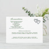 カスタムライムハートエンクロージャカード 招待状 (スタンド正面)