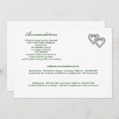 カスタムライムハートエンクロージャカード 招待状 (正面/裏面)