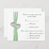 カスタムライムハート応答カード 出欠カード (正面/裏面)