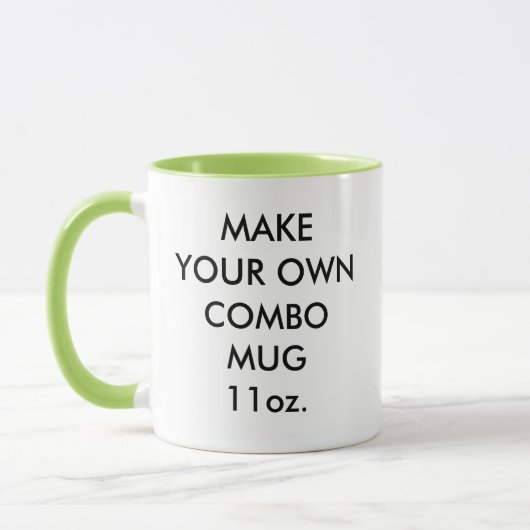 カスタムライムパーソナライズされたの組み合わせMug 11oz。 マグカップ (左)