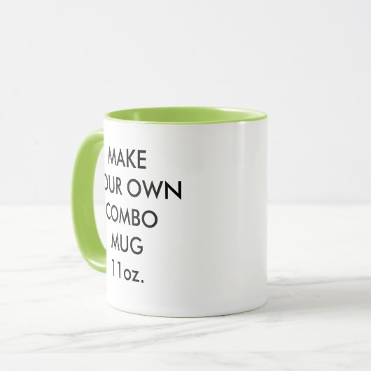 カスタムライムパーソナライズされたの組み合わせMug 11oz。 マグカップ (正面左)