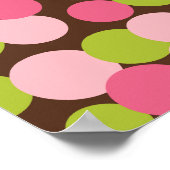 カスタムライムピンクビジネスサインアートプリント ポスター (角)