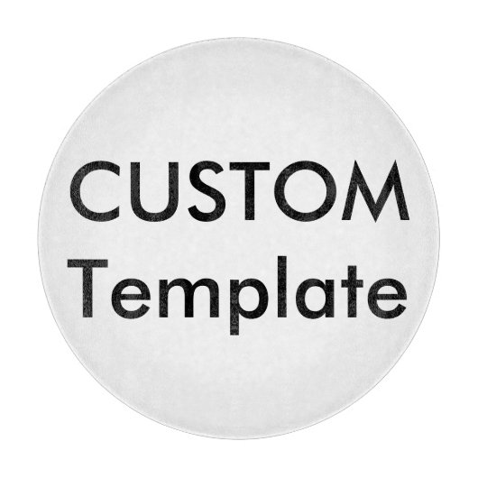 カスタムラウンドガラス切削切削板12" カッティングボード (正面)