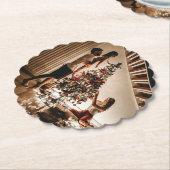 カスタムラウンドコースター ペーパーコースター (アングル)