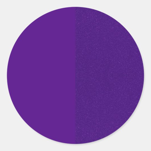 カスタムラウンドステッカー - ソリッド & ノイズ パープル スプリット ラウンドシール (正面)