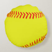 カスタムラウンドソフトボール枕 ラウンドクッション (裏面)