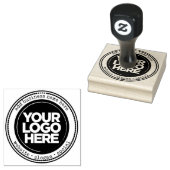 カスタムラウンドビジネスロゴ及びタイプライター文字 ラバースタンプ (押印)