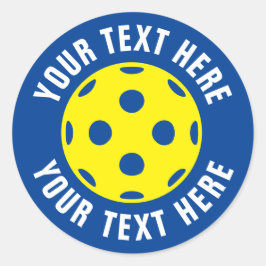 カスタムラウンドピックボールテニスステッカー ラウンドシール